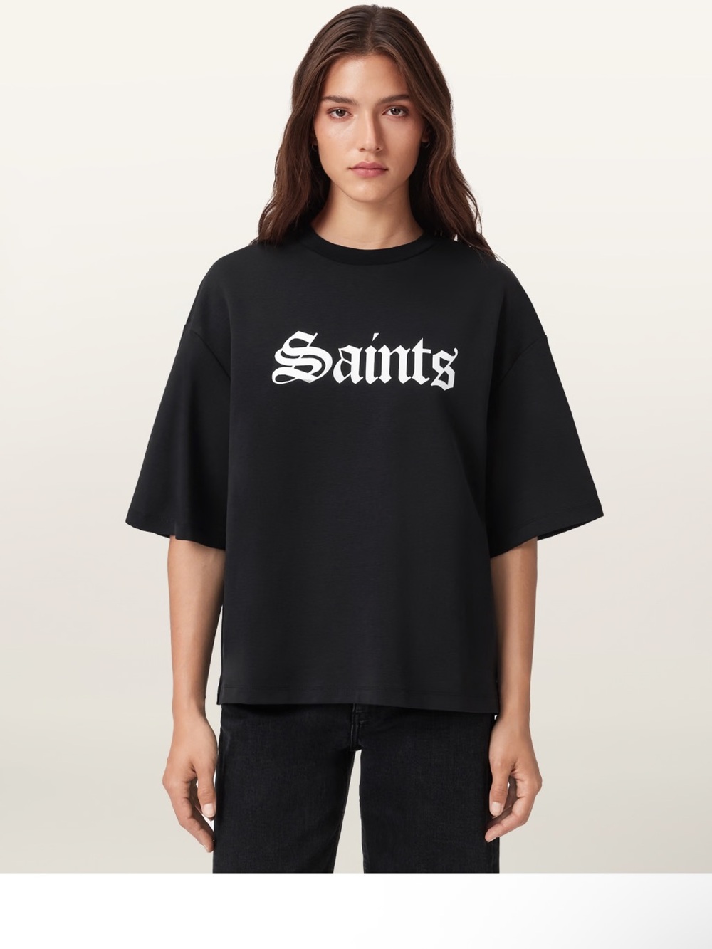 All Saints Graphic T-Shirt Black